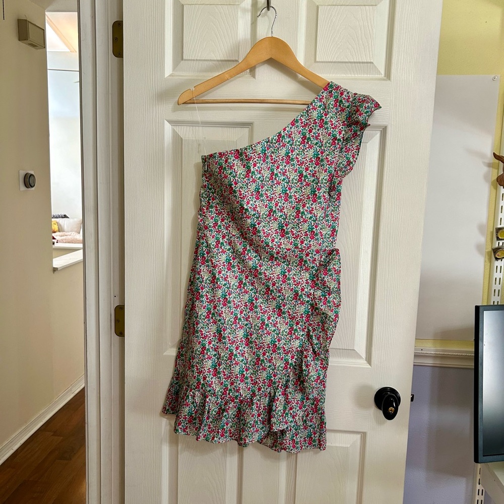 J. Crew one shoulder dress. Size 8.
